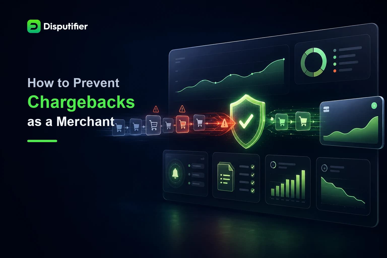 Disputifier chargeback-prevention dashboard stopping risky ecommerce transactions before they become merchant disputes.